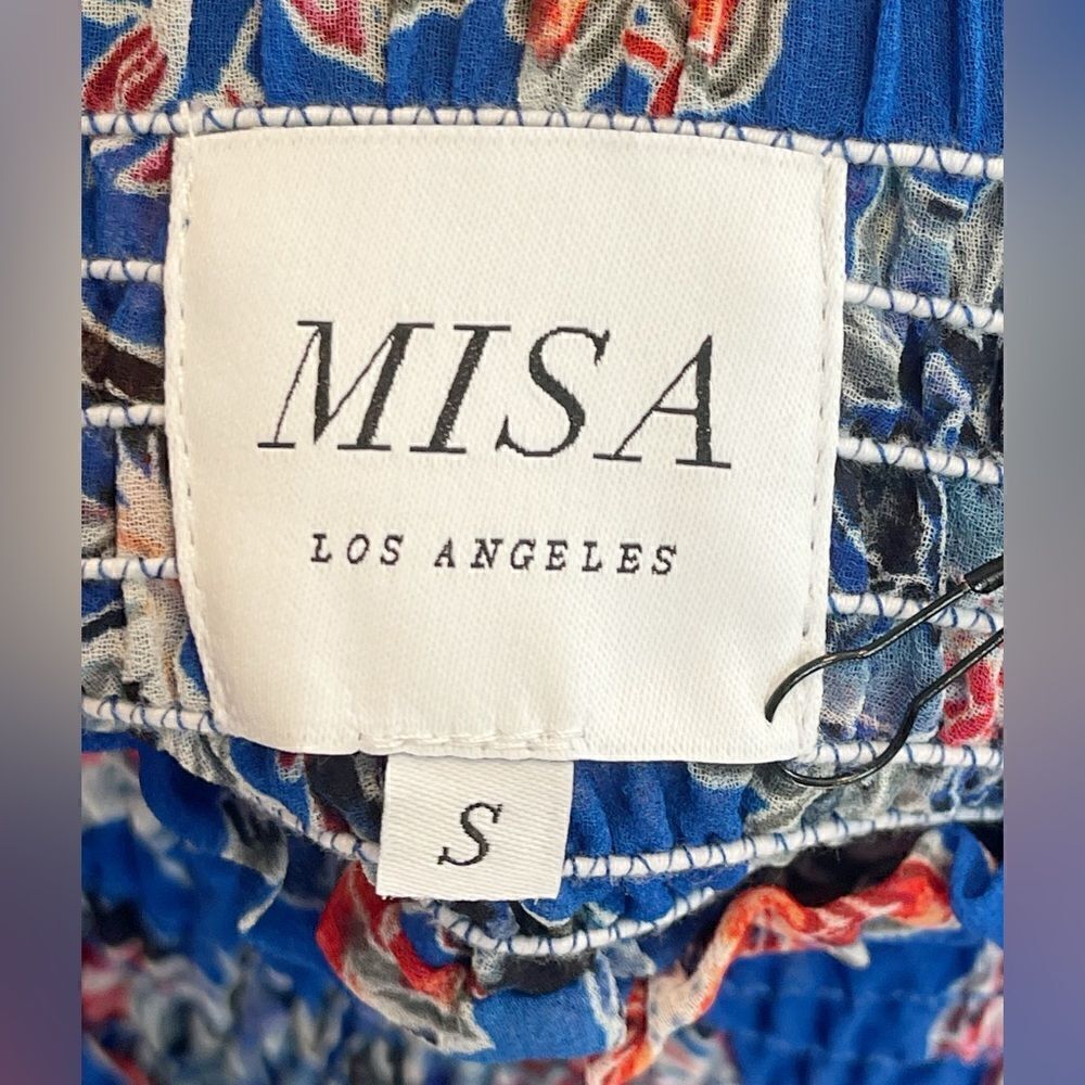 REVOLVE x MISA Allesia sheer maxi skirt  in blue floral Size SMALL. NWT - Picture 7 of 10